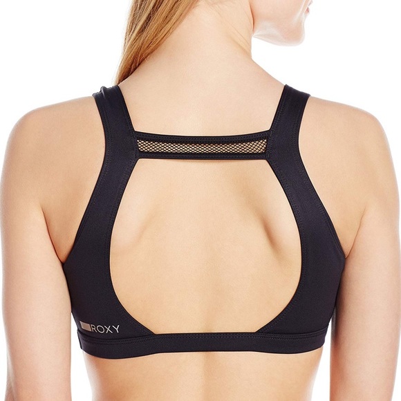 🧘🏻‍♀️Roxy Women's Ashtani Sports Bra black - Picture 2 of 6